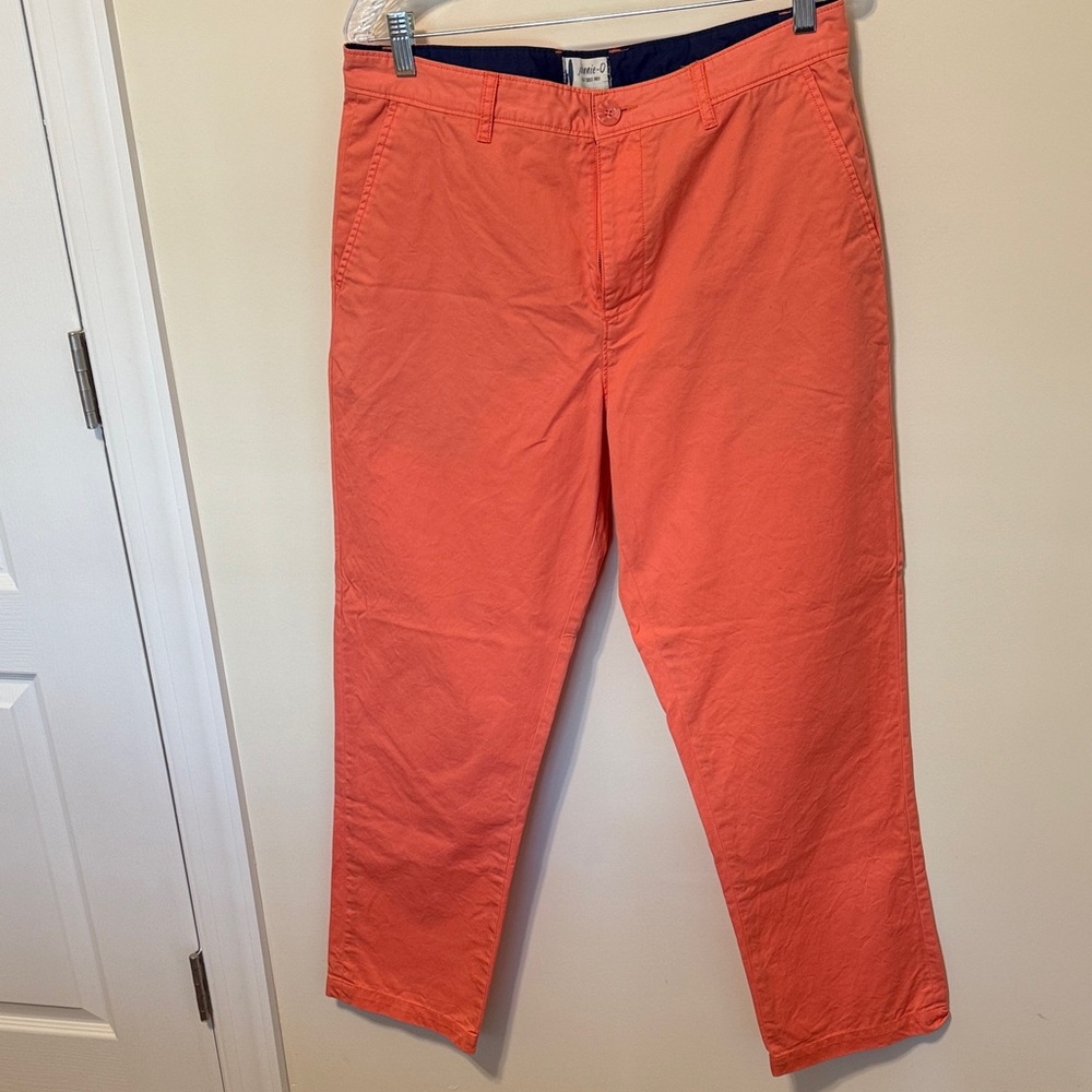 johnnie-O Vibrant Faded Orange West Coast Prep Chinos / Size 33X30 / Brand NWOT